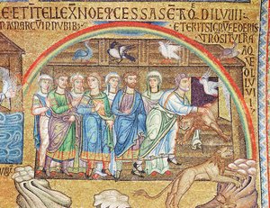 The Flood, (detail) by Byzantine School